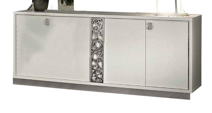 ESF Furniture Roma 4-Door Buffet in White