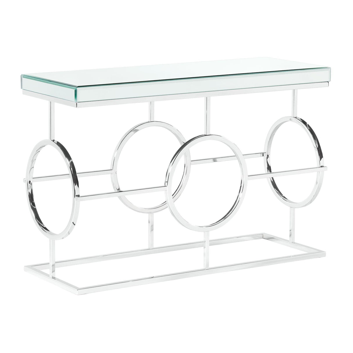Pearl Rectangle Mirrored Sofa Table