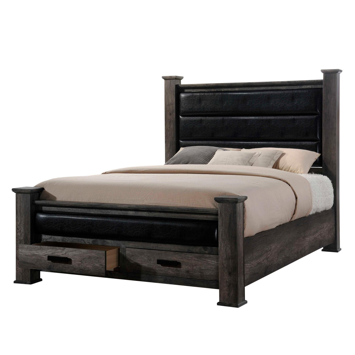 Nathan Queen Storage Poster Bed