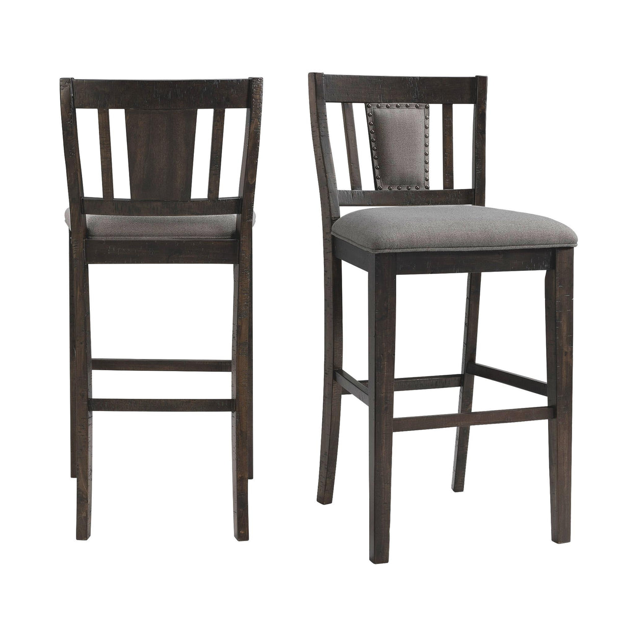 Morrison 30" Slat Back Bar Stool Set of 2