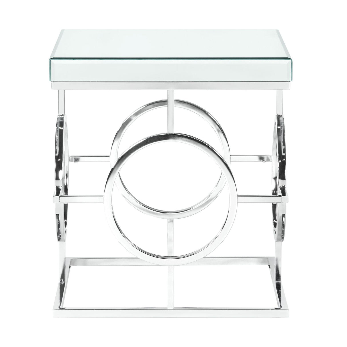 Pearl Square Mirrored End Table