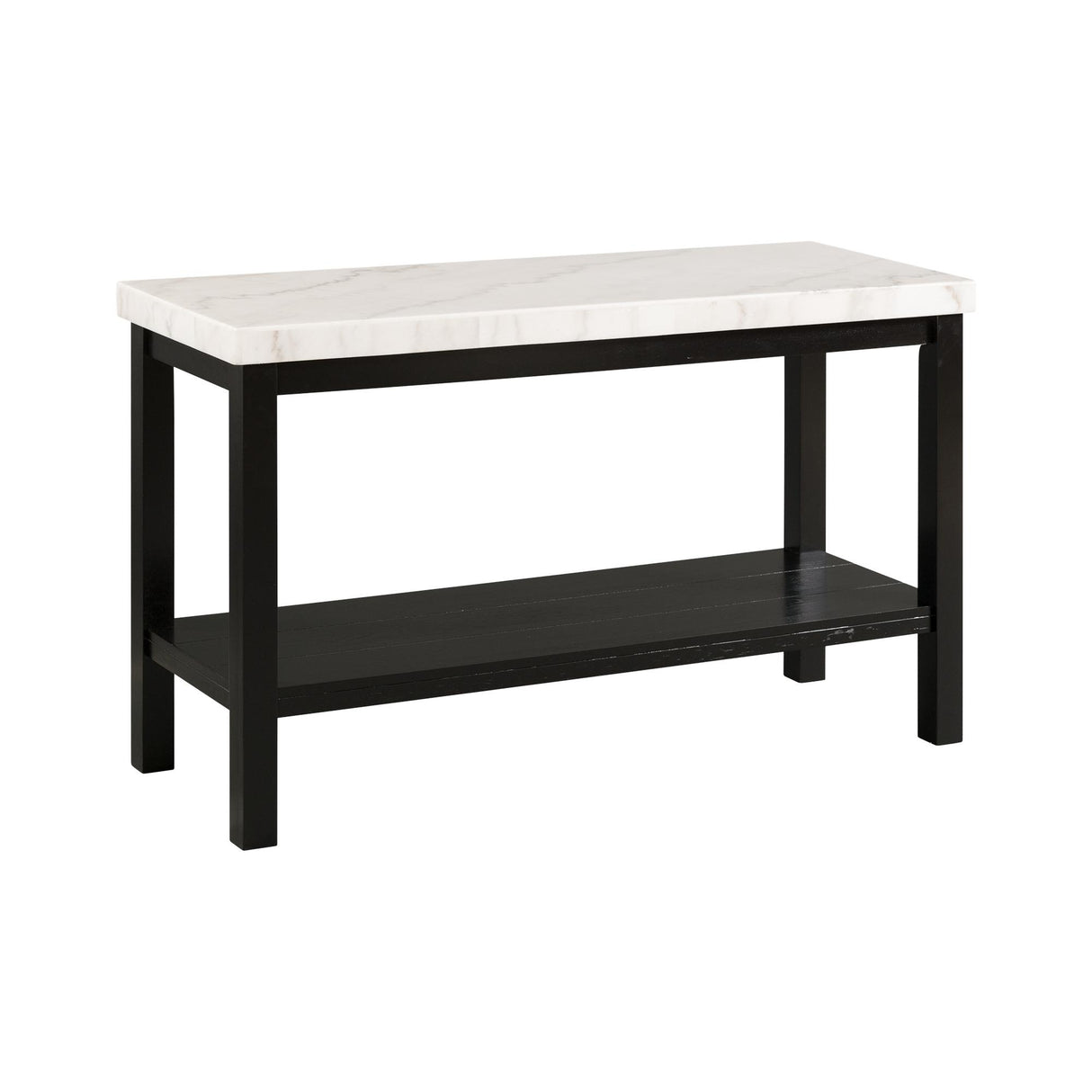 Marcello White Marble Rectangle Sofa Table