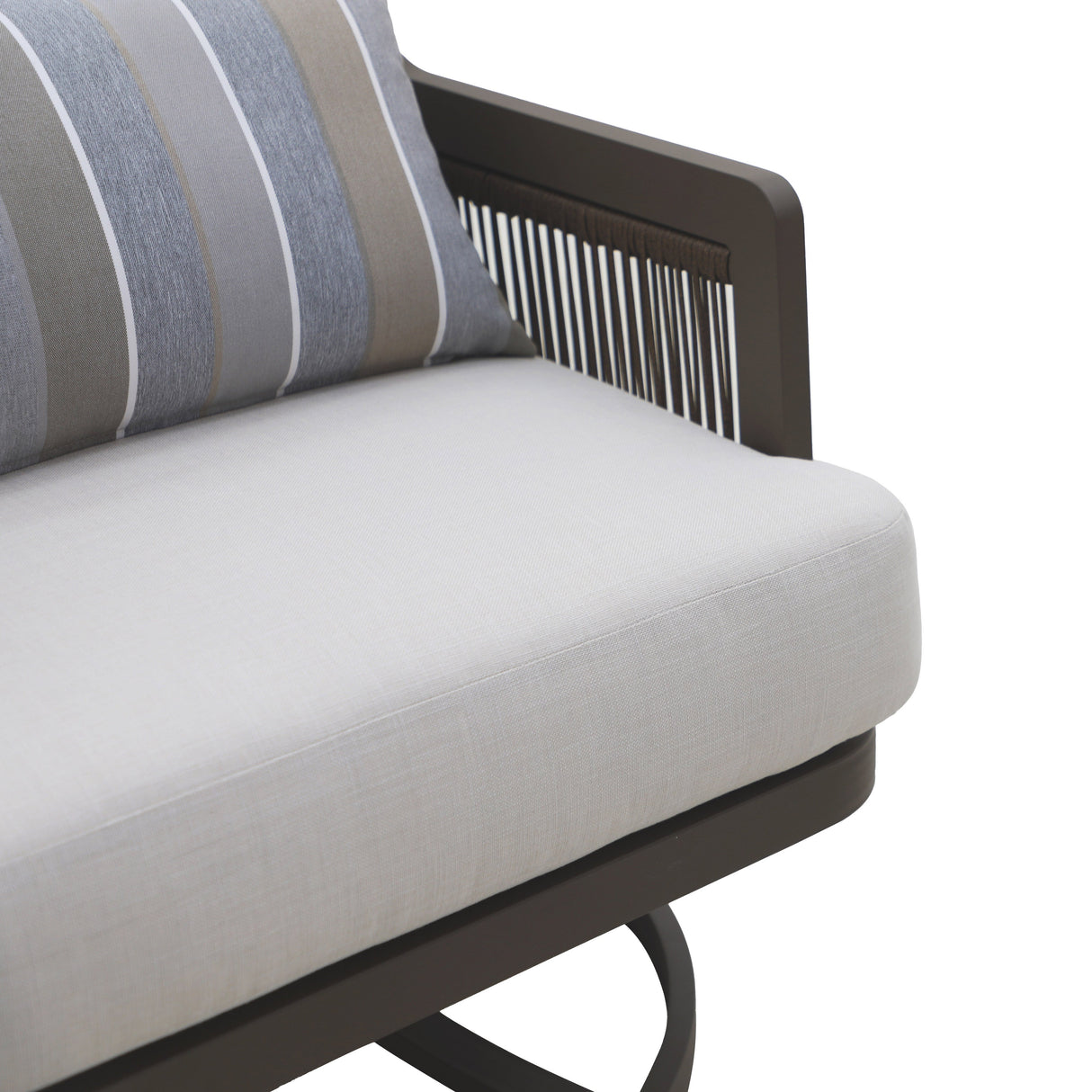 Genova Patio Swivel Club Chair W/Accent Pillow (2 Per Carton)