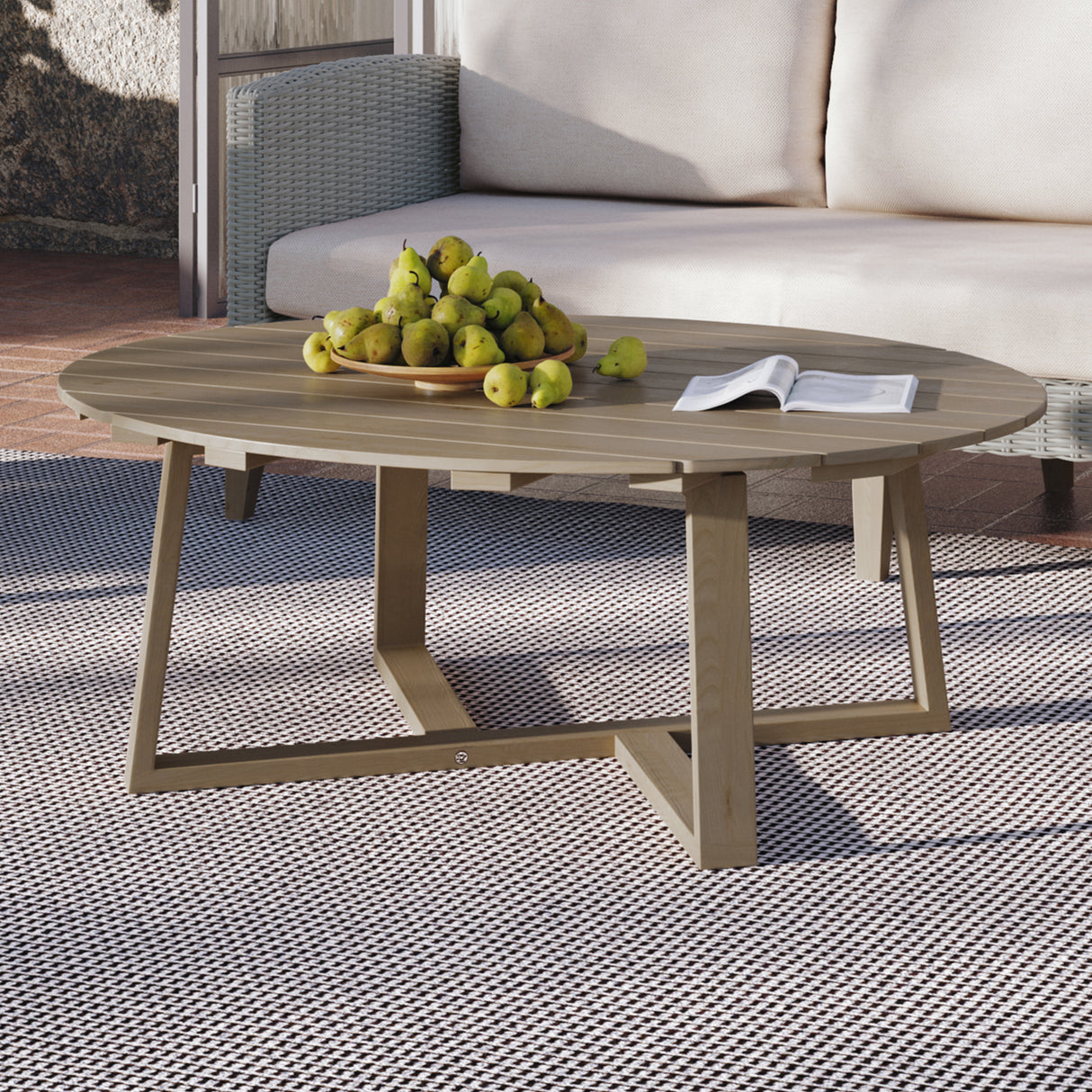 Carezza Coffee Table-Natural