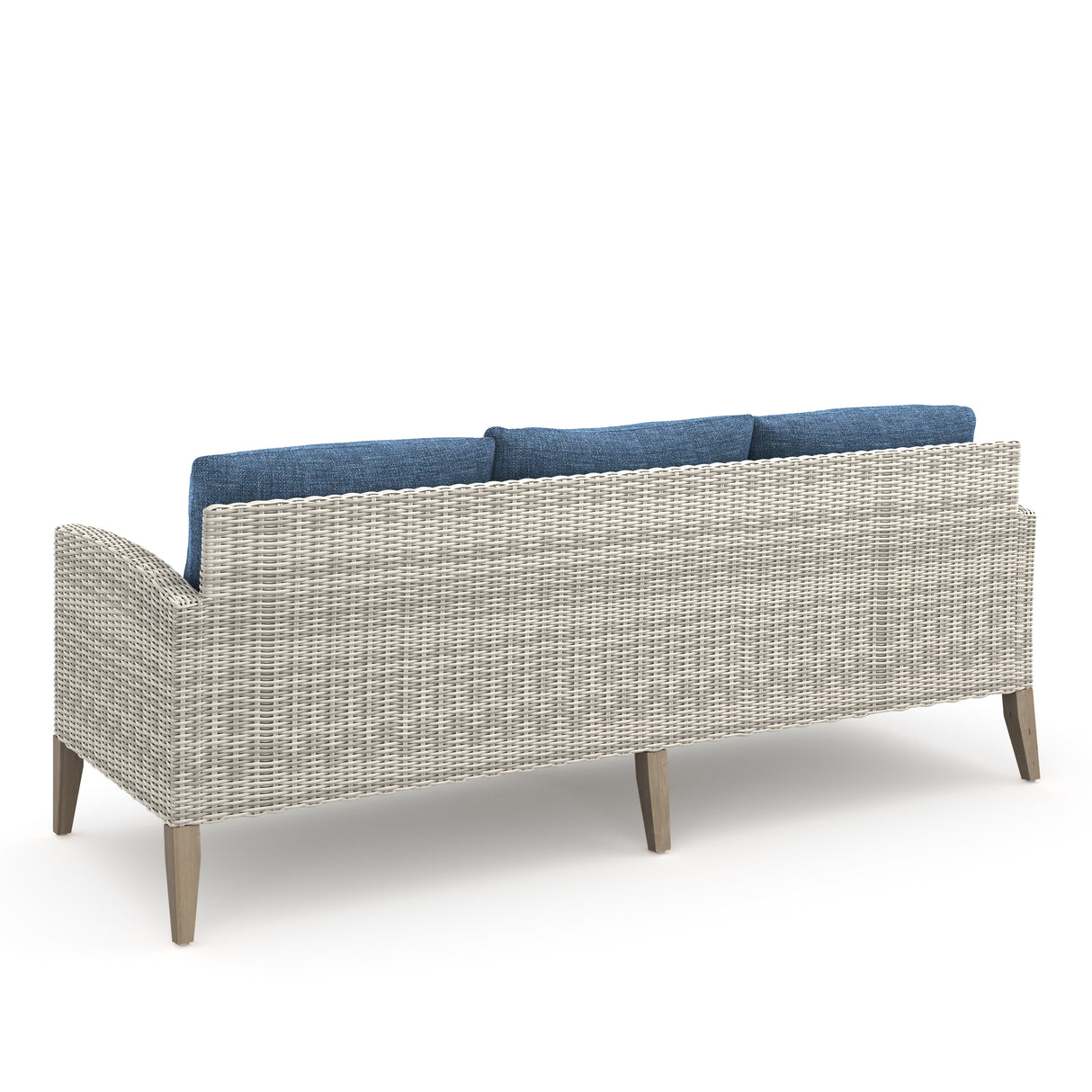 Carezza 5 Pc Set - Sofa, 2 Club Chairs, 2 Stools-Dark Blue