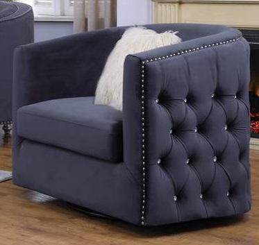 Galaxy Home Afreen Upholstered Chair in Gray GHF-808857772725 - galleria furniture outlet