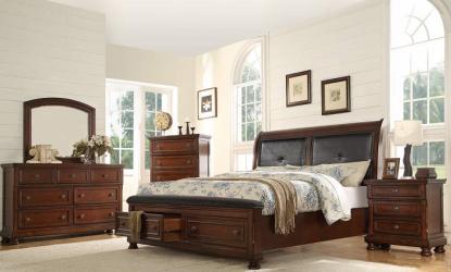 Galaxy Home Austin King Storage Bed in Dark Walnut GHF-808857715722 - galleria furniture outlet