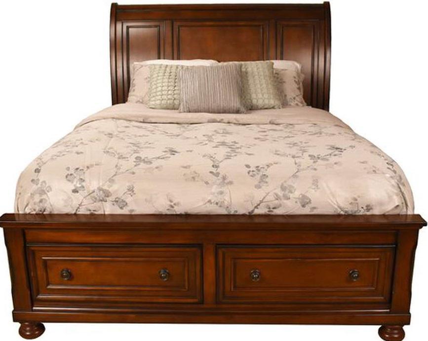 Galaxy Home Baltimore Queen Storage Bed in Dark Walnut GHF-808857833198 - galleria furniture outlet