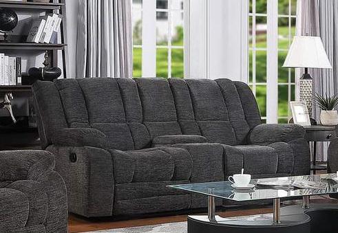 Galaxy Home Chicago Reclining Loveseat in Gray GHF-808857585141 - galleria furniture outlet