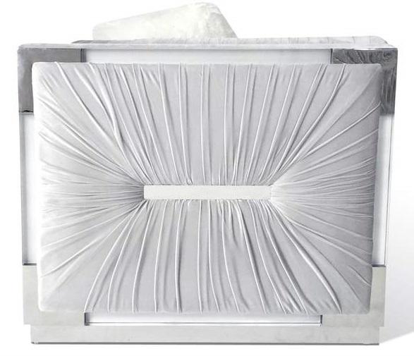 Galaxy Home Contempo Chair in Silver GHF-808857618122 - galleria furniture outlet