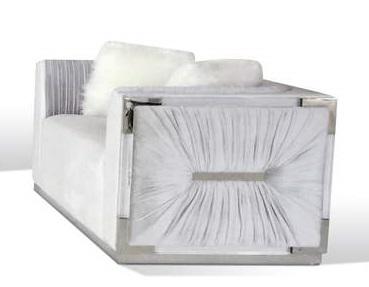 Galaxy Home Contempo Loveseat in Silver GHF-808857748829