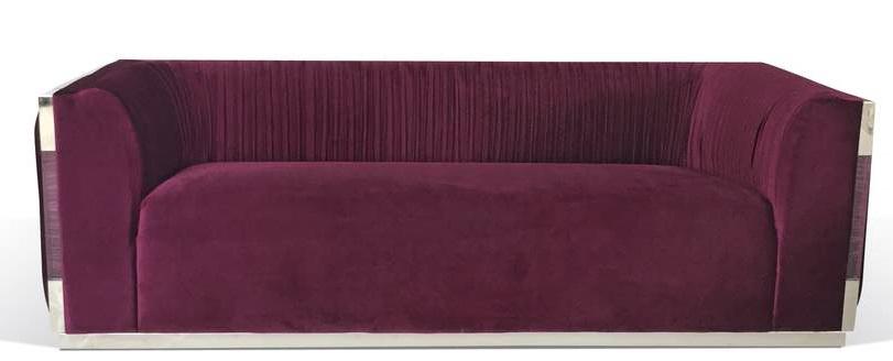 Galaxy Home Contempo Sofa in Wine GHF-808857507952 - galleria furniture outlet