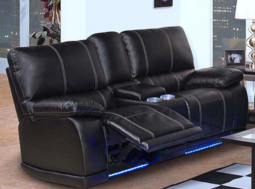Galaxy Home Electron Power Recliner Loveseat in Black GHF-808857589897 - galleria furniture outlet