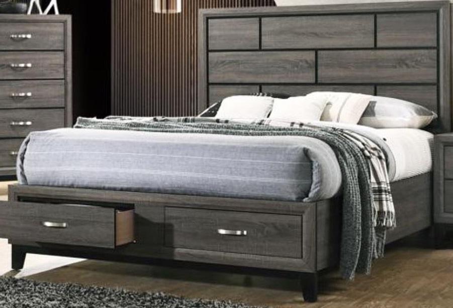 Galaxy Home Hudson King Storage Bed in Foil Grey GHF-808857775122 - galleria furniture outlet