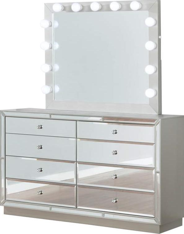Galaxy Home Infinity 8 Drawer Dresser in Silver GHF-808857635808 - galleria furniture outlet