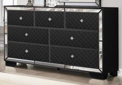 Galaxy Home Madison 7 Drawer Dresser in Black GHF-808857823571 - galleria furniture outlet
