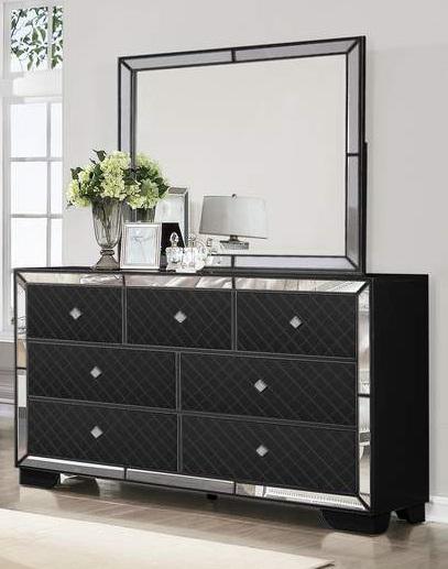 Galaxy Home Madison 7 Drawer Dresser in Black GHF-808857823571 - galleria furniture outlet