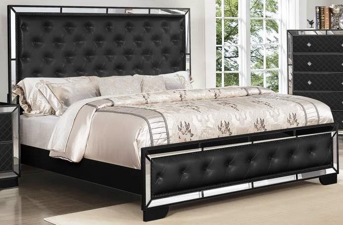 Galaxy Home Madison Full Panel Bed in Black GHF-808857705341