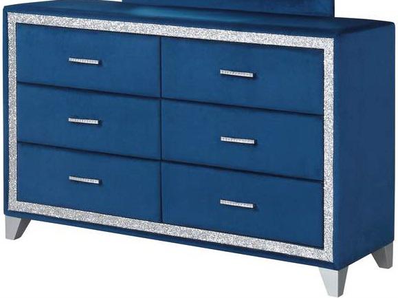 Galaxy Home Sapphire 6 Drawer Dresser in Navy GHF-808857948359