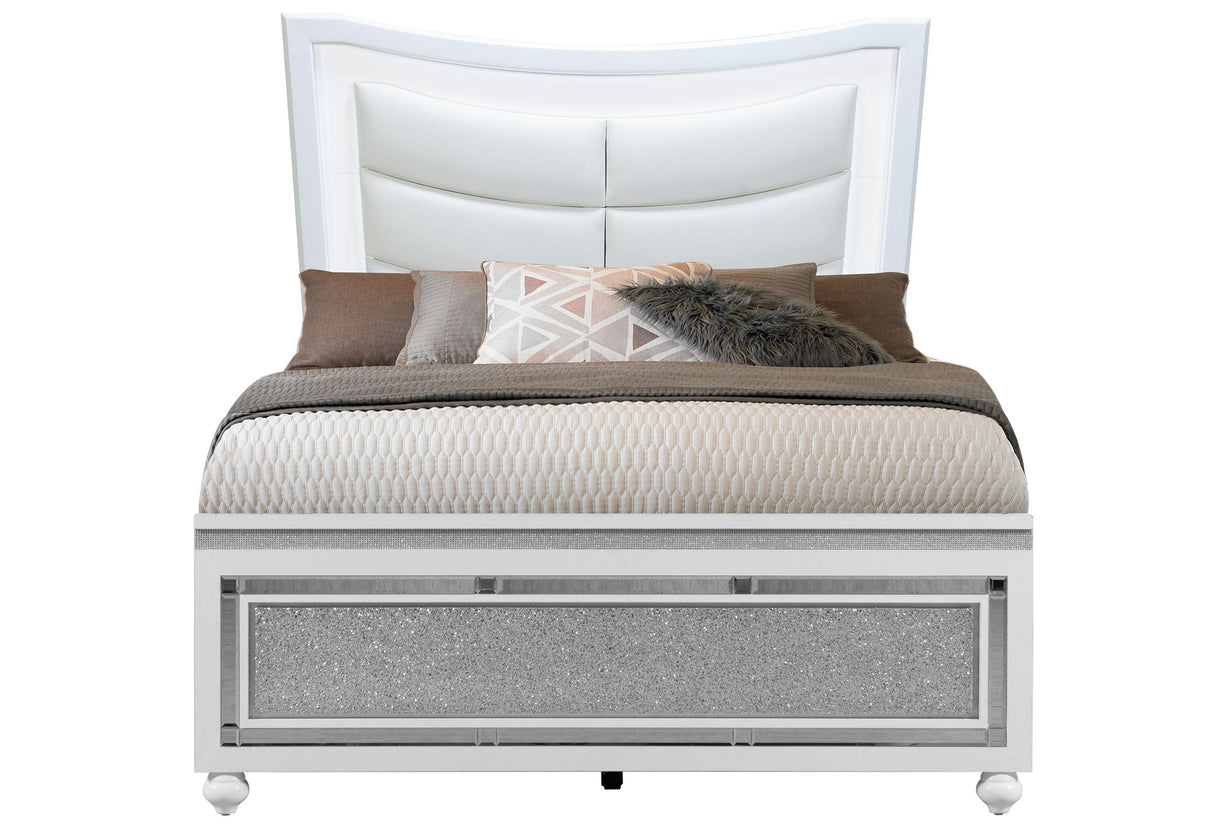 COLLETE WHITE FULL BED - galleria furniture outlet