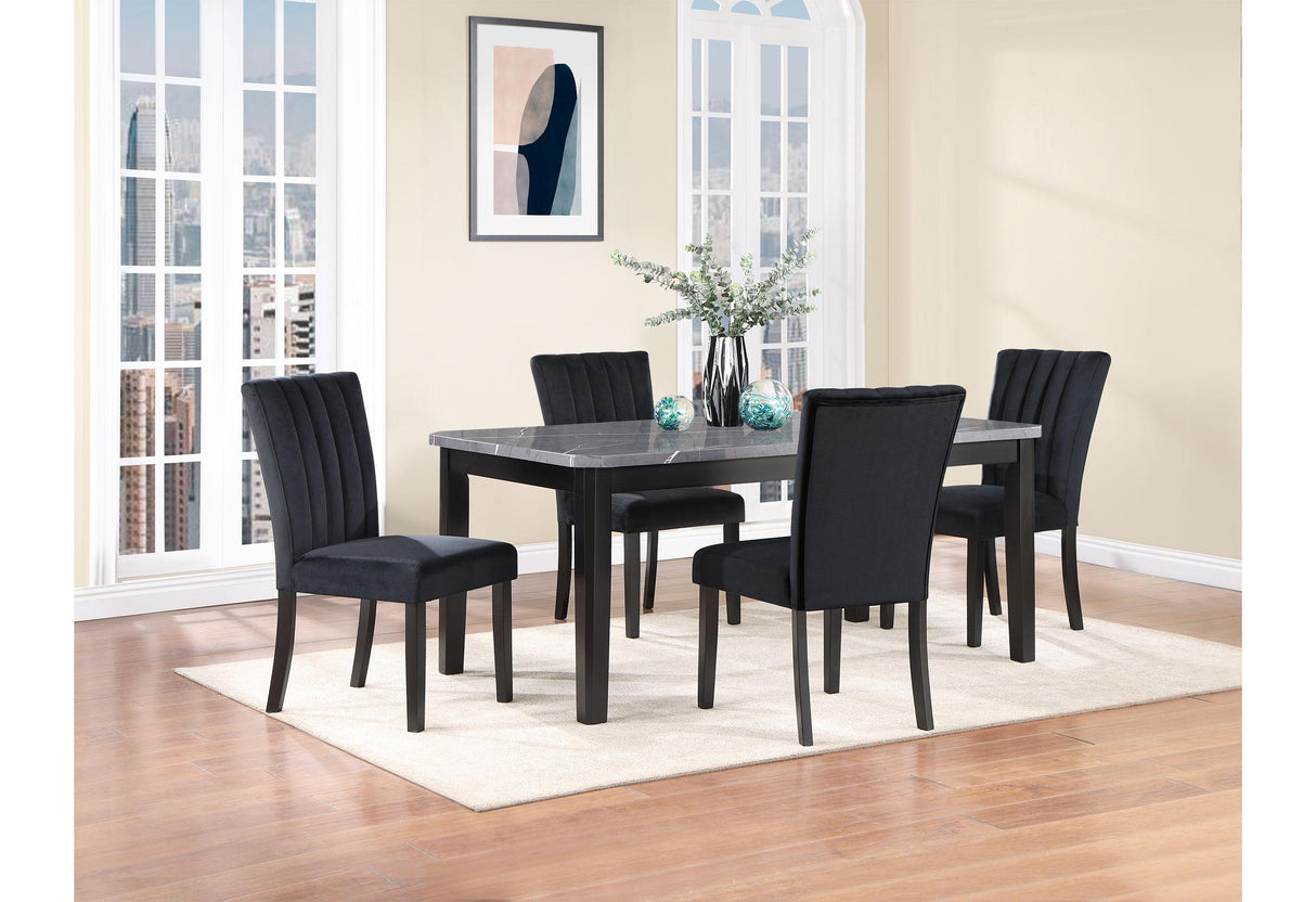 D8685 DINING TABLE + D8685DC BLACK - galleria furniture outlet