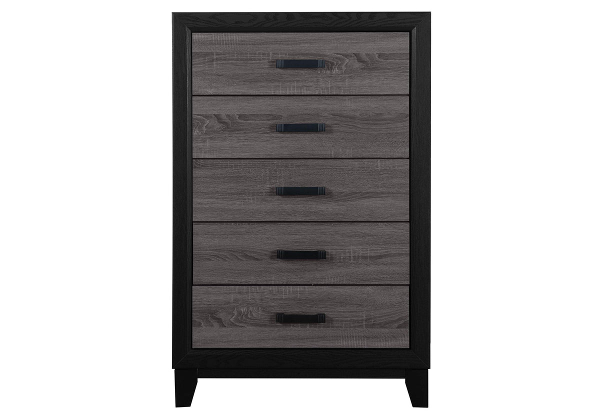 LISBON GREY AND BLACK CHEST