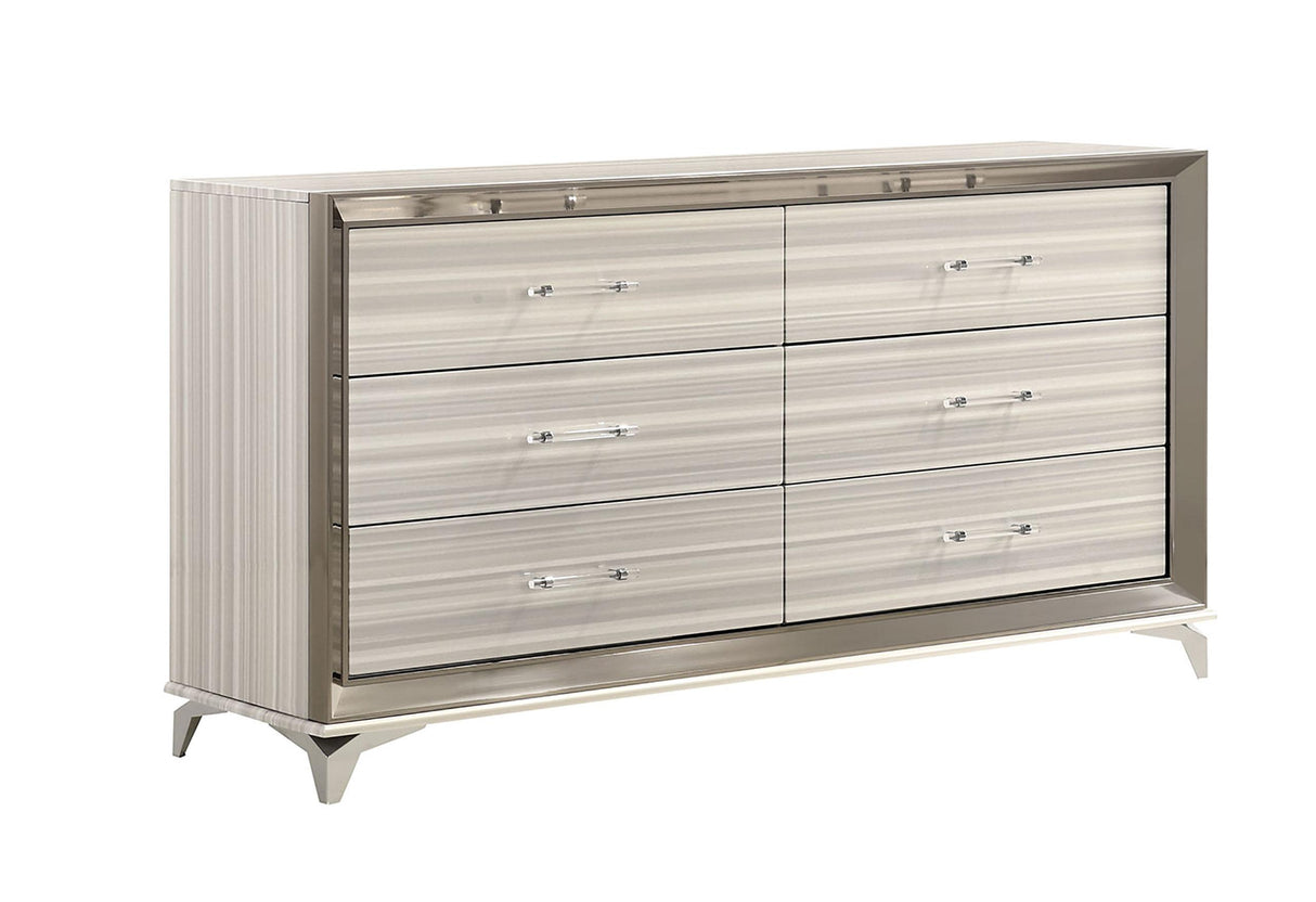 ZAMBRANO WHITE DRESSER - galleria furniture outlet