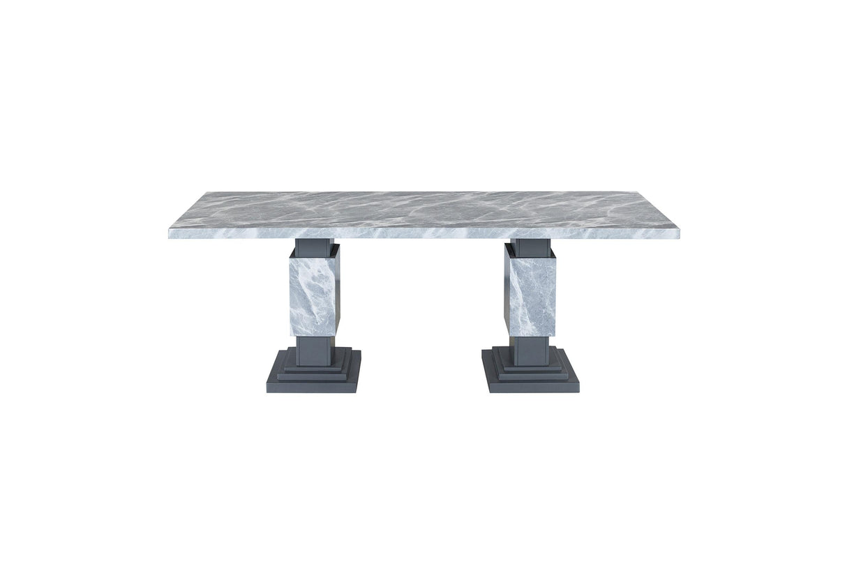 D1212 GREY DINING TABLE - galleria furniture outlet