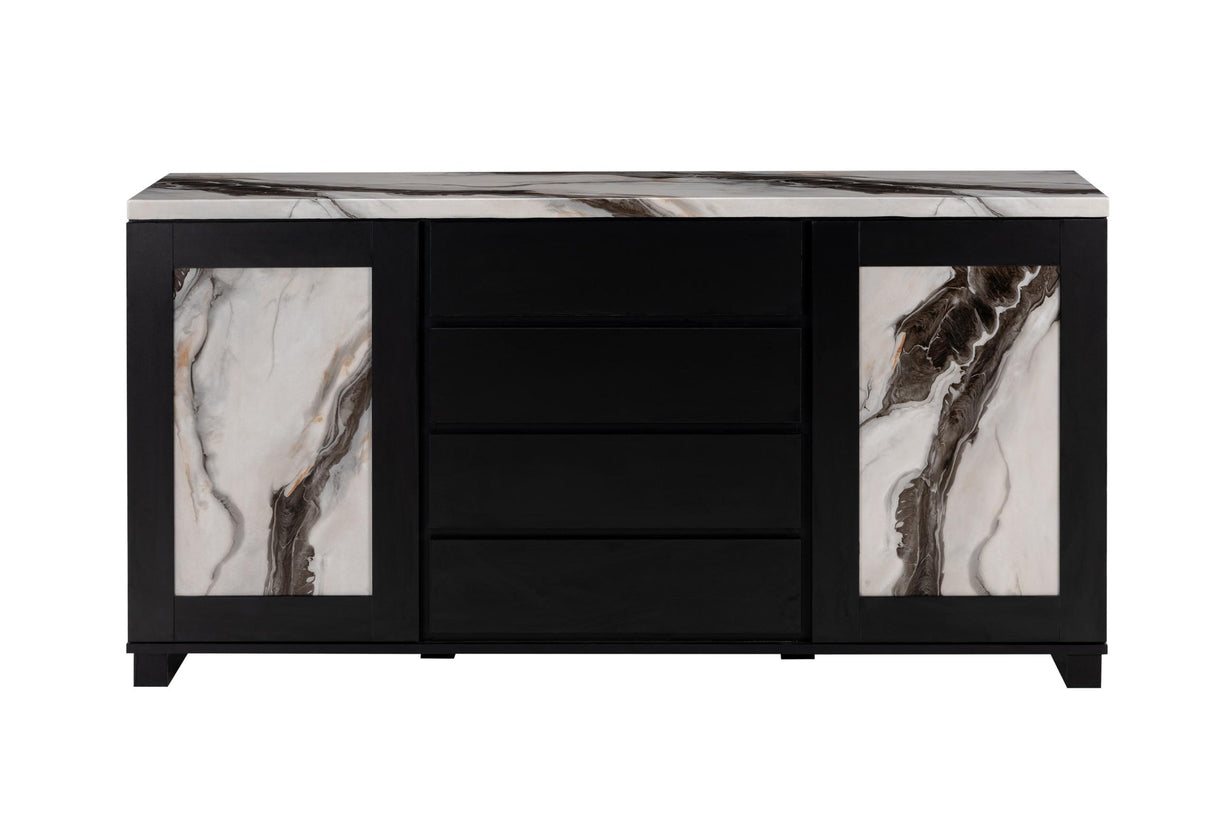D12 BLACK BUFFET - galleria furniture outlet