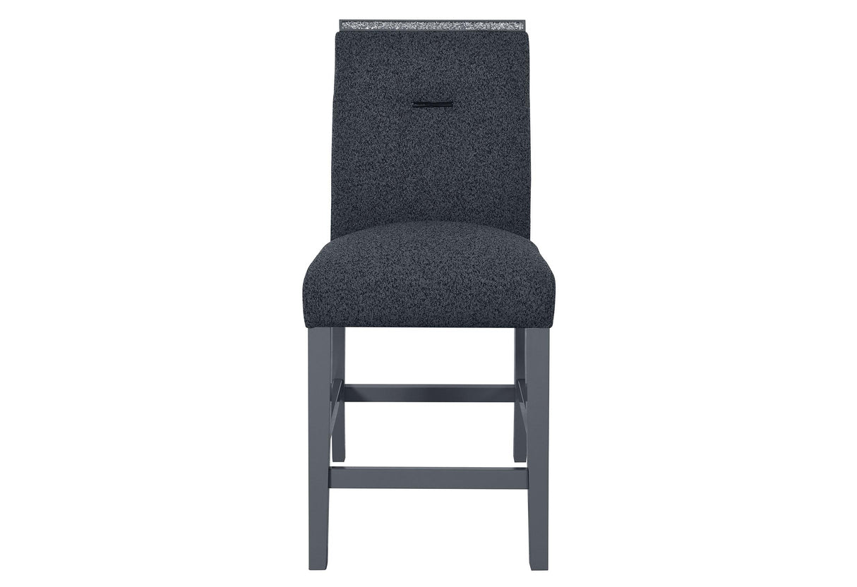 MONACO BAR STOOL DARK GREY - galleria furniture outlet