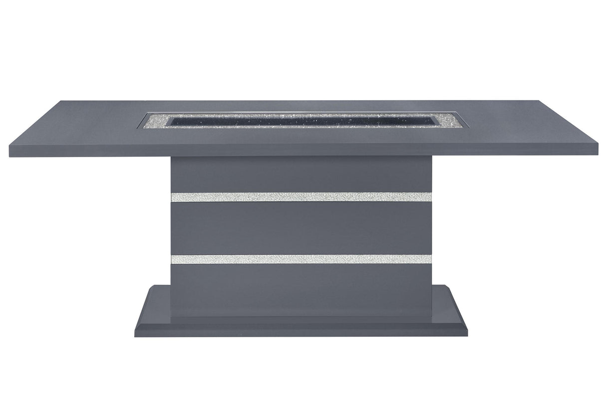 MONACO DARK GREY DINING TABLE - galleria furniture outlet