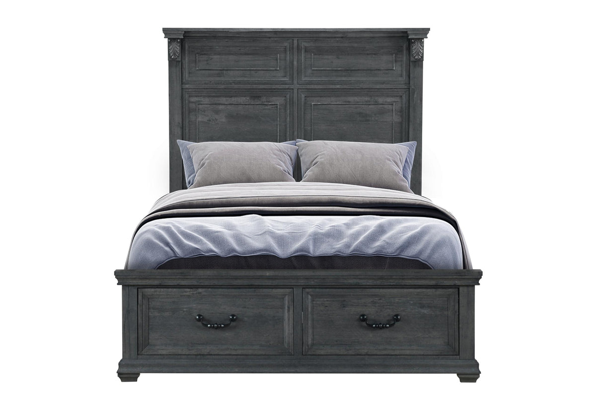 TATUM GREY FULL BED WITH STORAGE