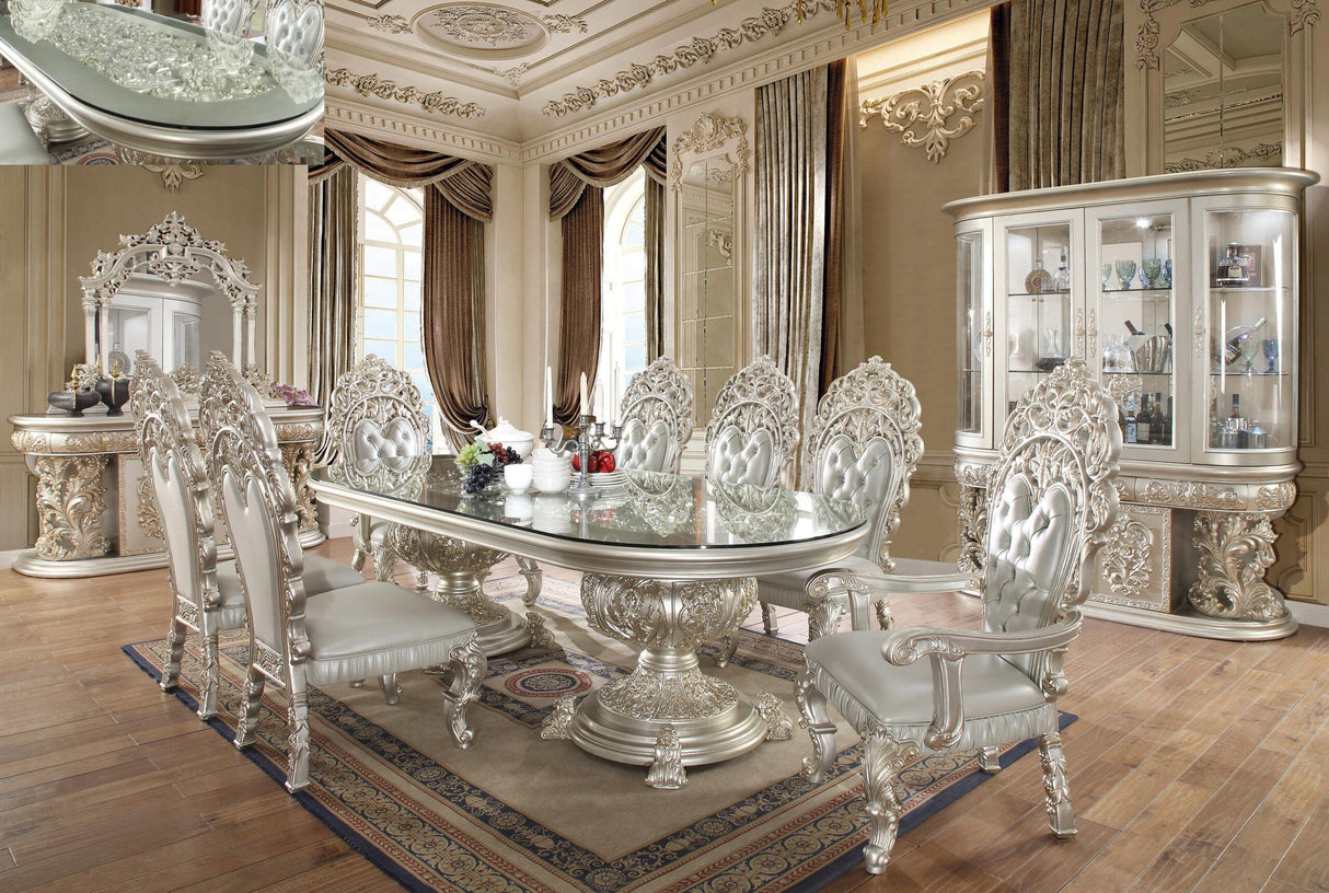 HD-8088 - 9PC DINING TABLE SET