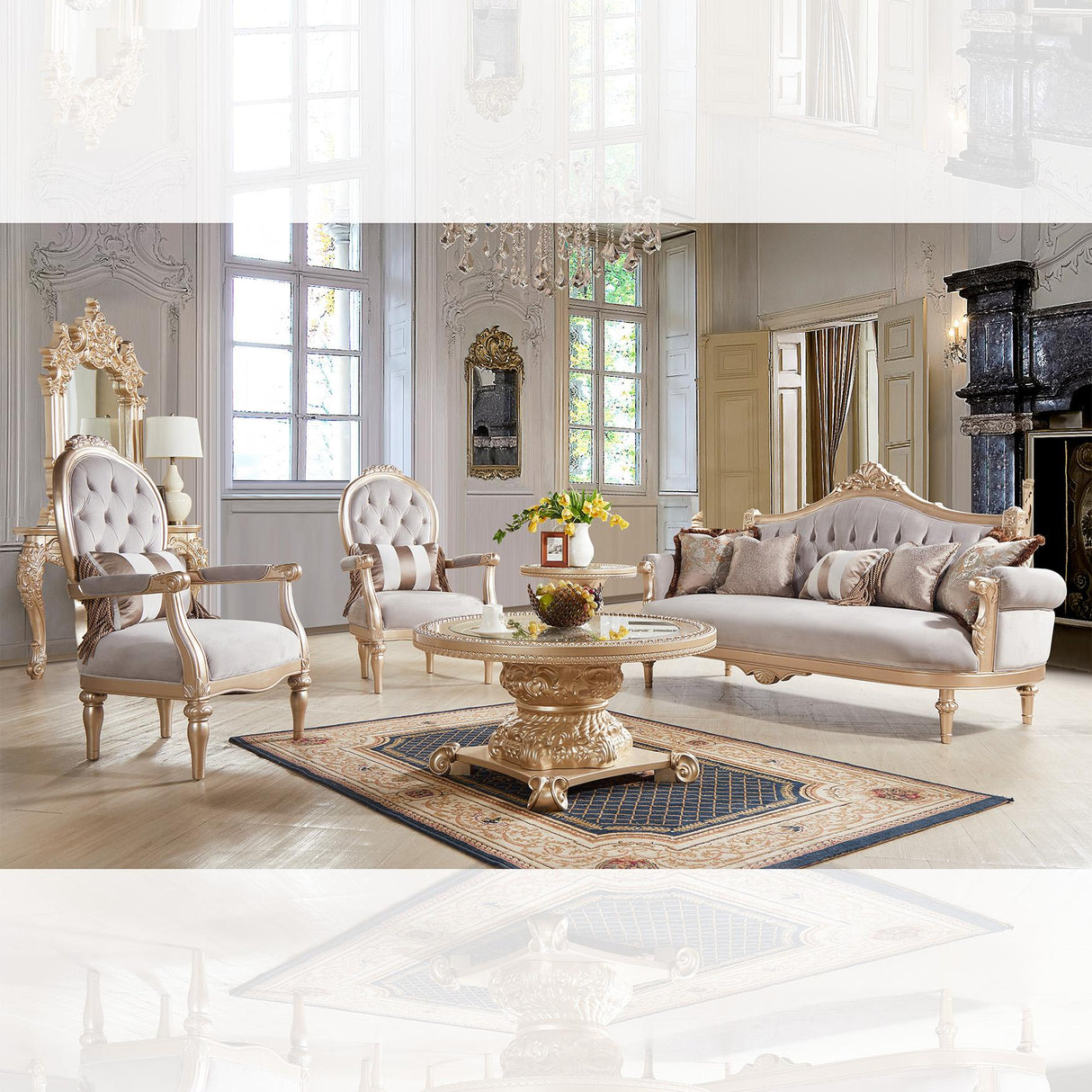 HD-2670 - 3PC SALON SOFA SET - galleria furniture outlet