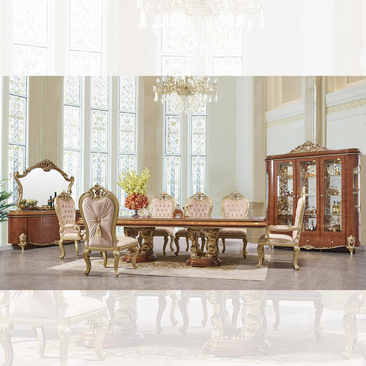 HD-9090 - 9PC DINING SET - galleria furniture outlet