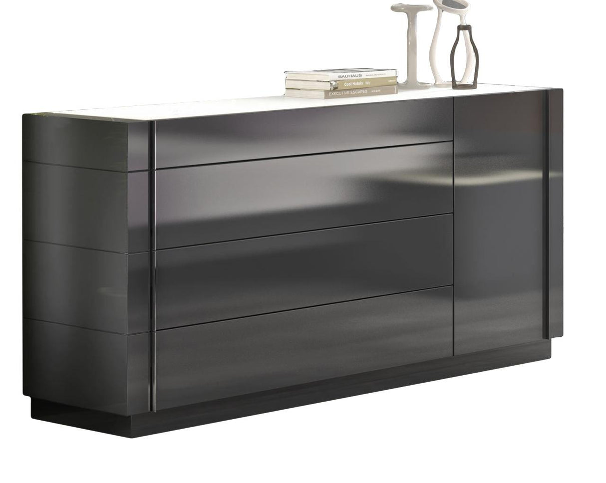 J&M Braga Dresser in Grey Lacquer