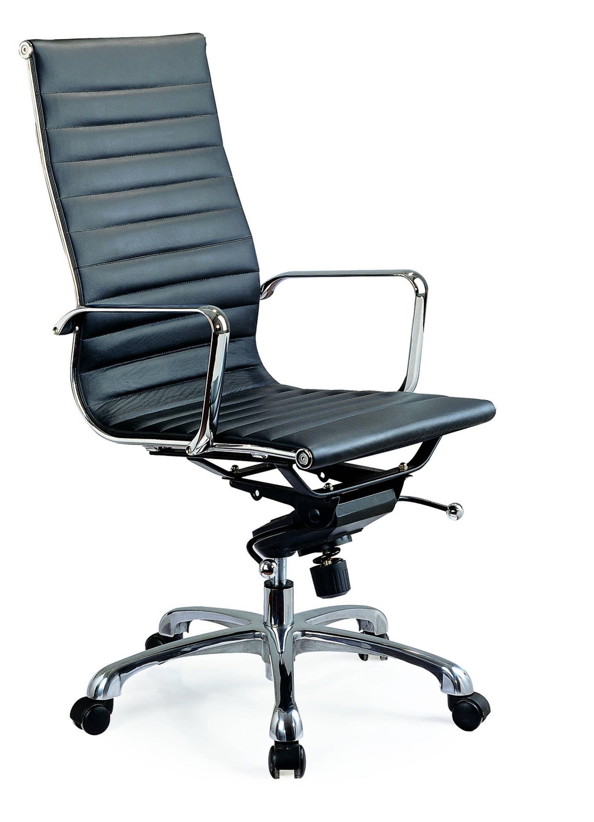 J&M Comfy High Back Black Office Chair