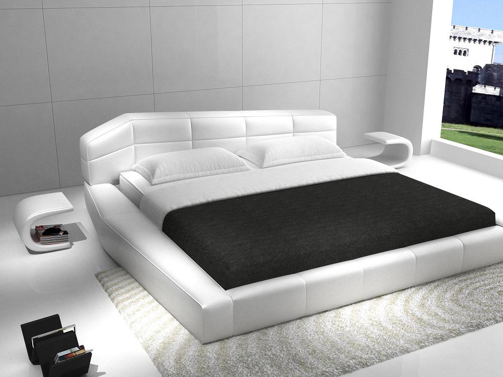 J&M Dream King Platform Bed in White