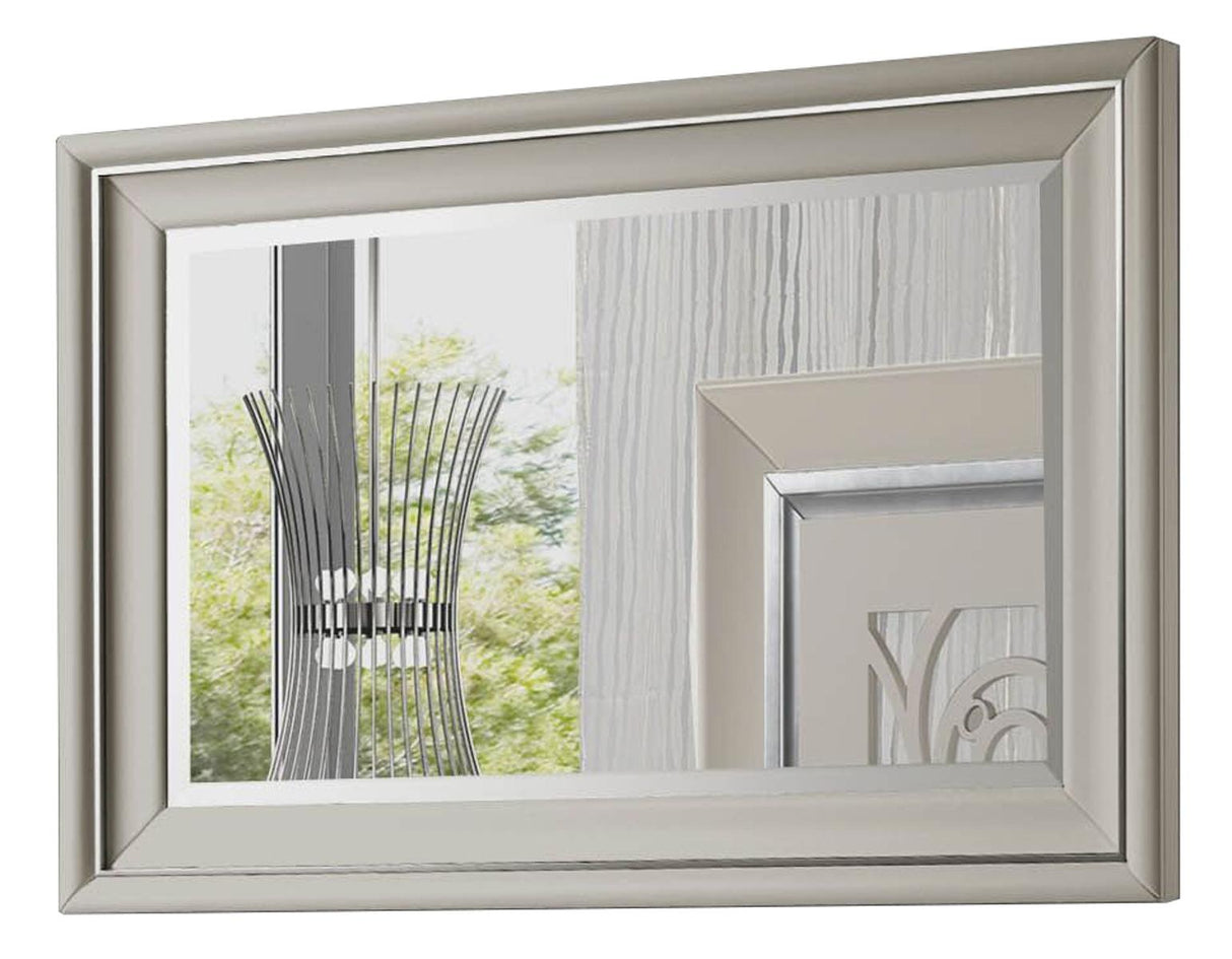 J&M Furniture Alba Mirror in Natural Oak Veneer - galleria furniture outlet