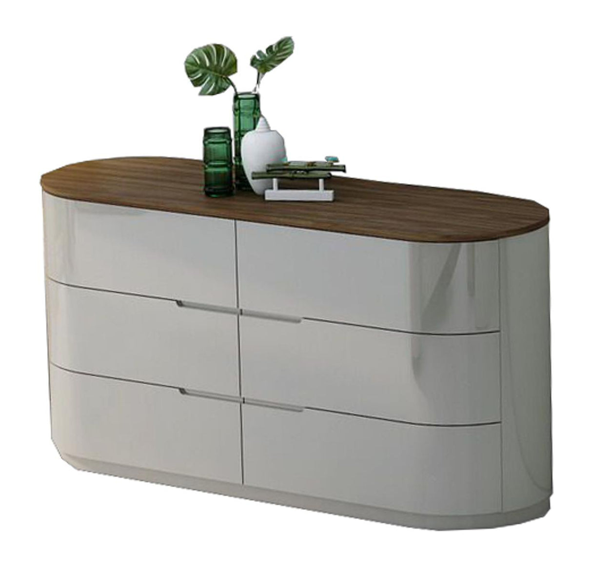 J&M Furniture Amsterdam Dresser in Light Grey
