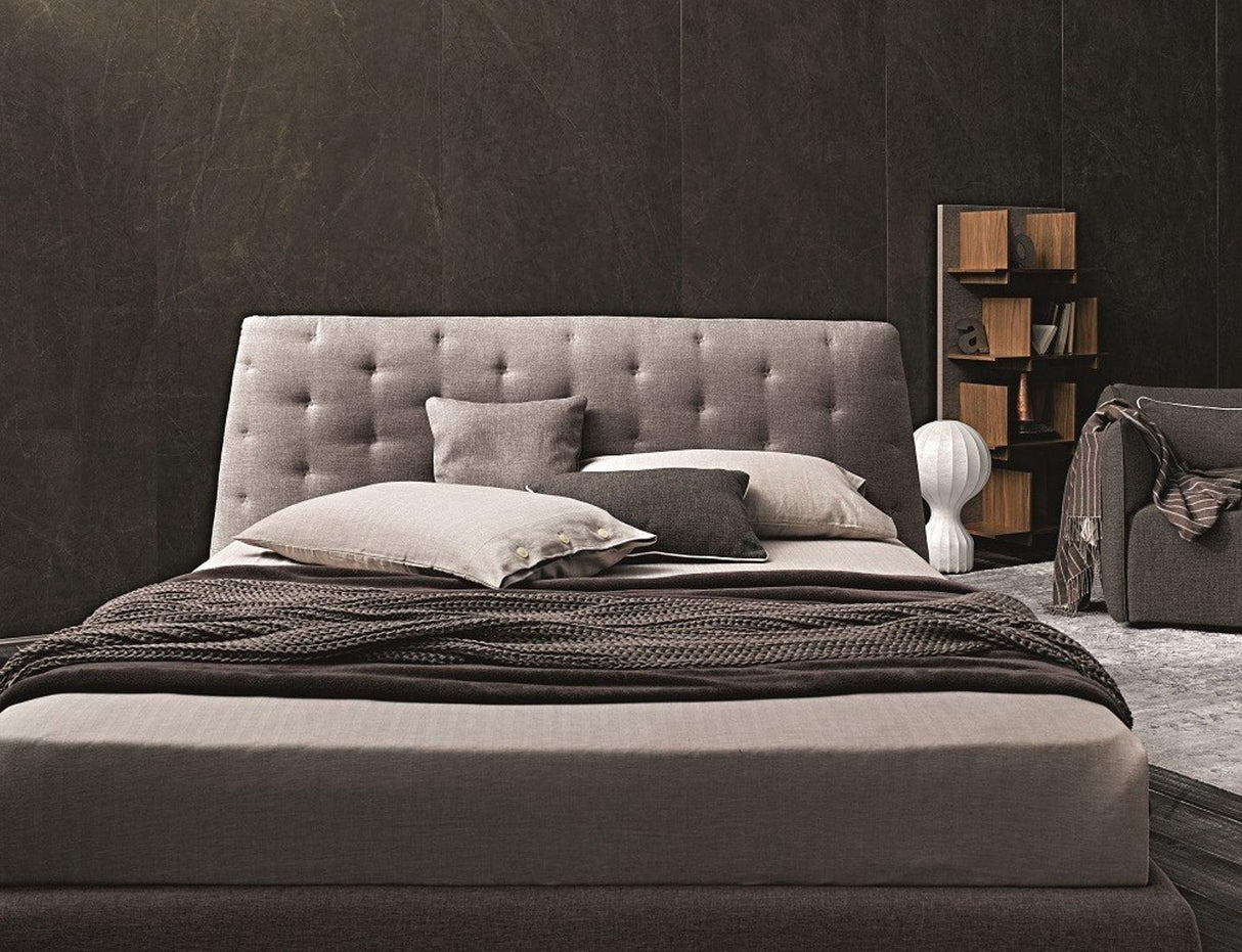 J&M Furniture Atrium King Stoage Bed in Tuape Grey