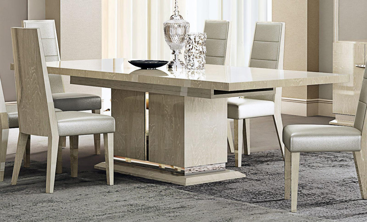 J&M Furniture Chiara Dining Table in Light Walnut