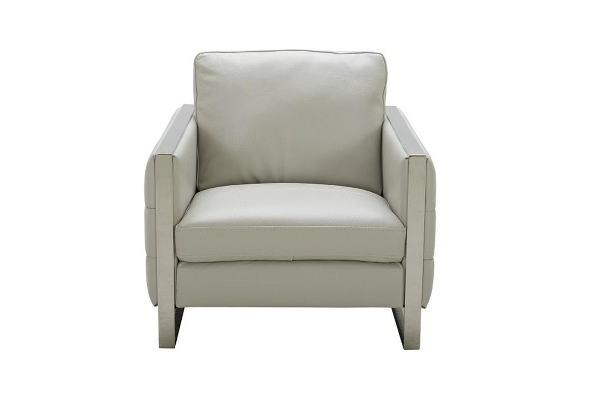 J&M Furniture Constantin Chair in Light Grey
