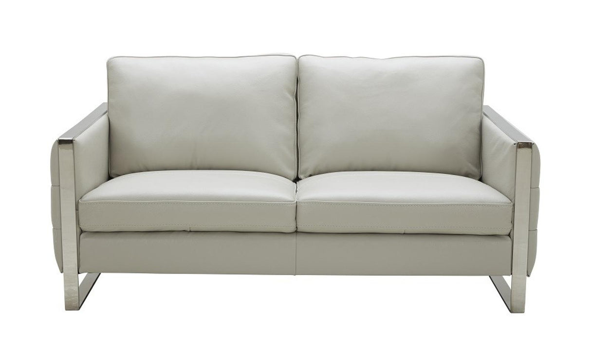 J&M Furniture Constantin Loveseat in Light Grey