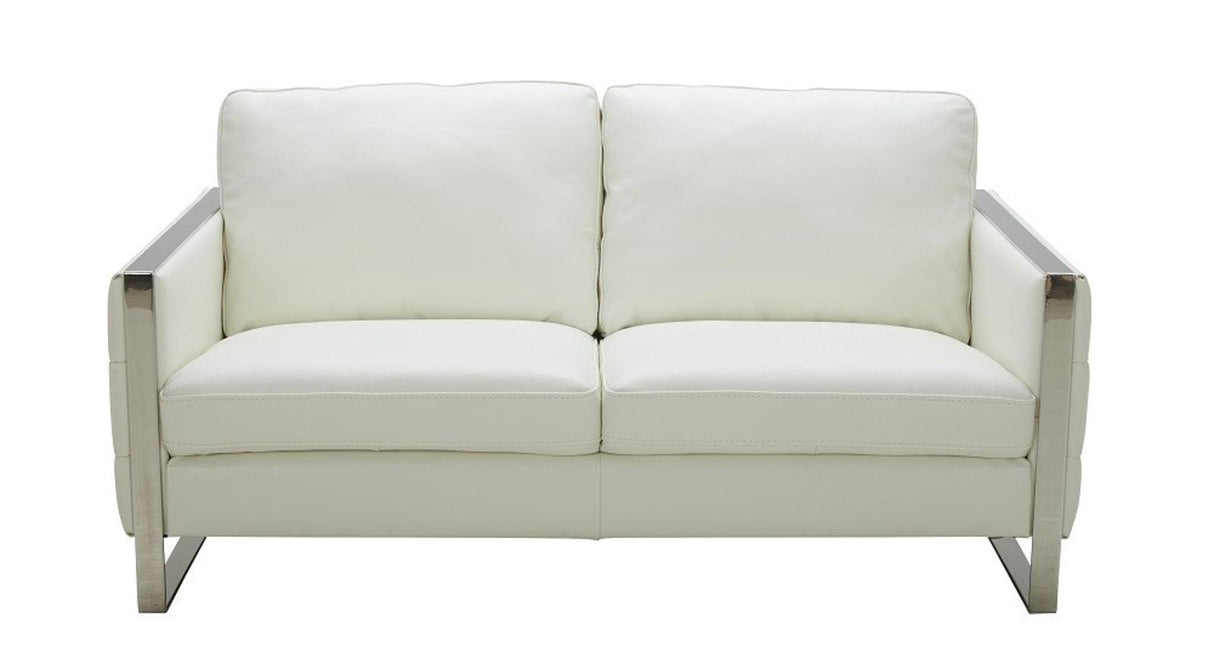 J&M Furniture Constantin Loveseat in White