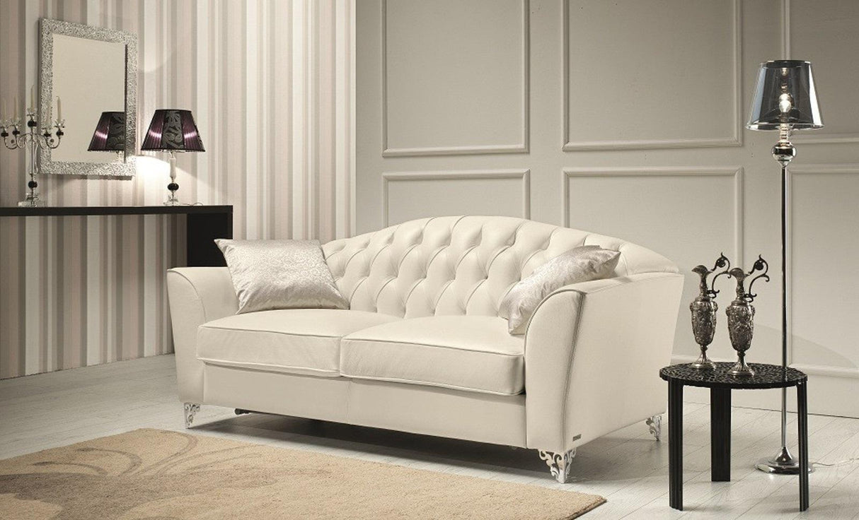 J&M Furniture Divina Loveseat in Butter