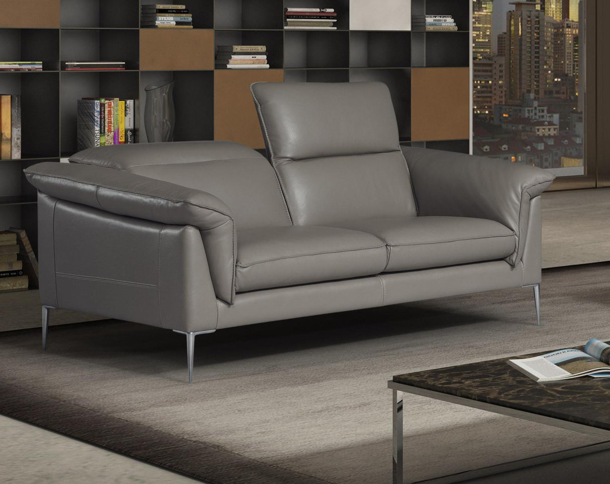 J&M Furniture Eden Loveseat in Grey - galleria furniture outlet