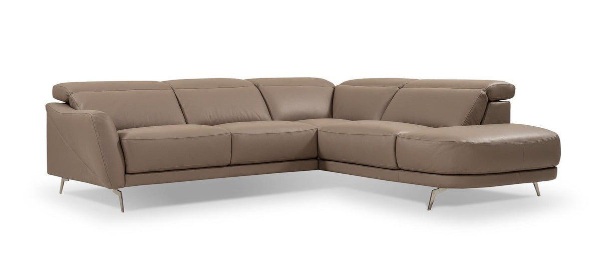 J&M Furniture I730 Right Hand Facing Chaise Sectional in Cognac