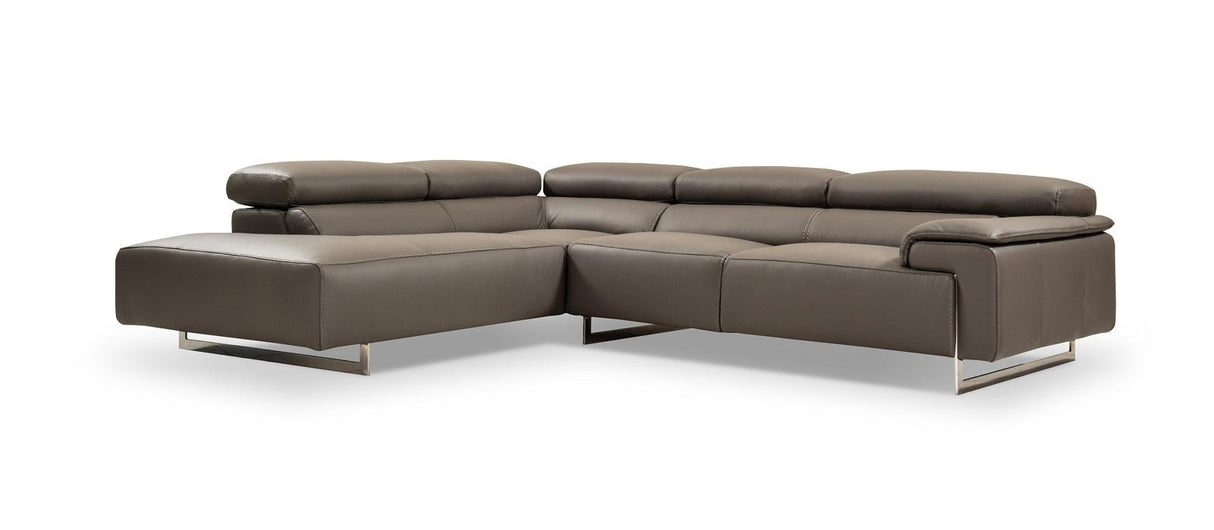 J&M Furniture I794 Left Hand Facing Chaise Sectional in Grey