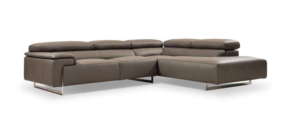 J&M Furniture I794 Right Hand Facing Chaise Sectional in Grey